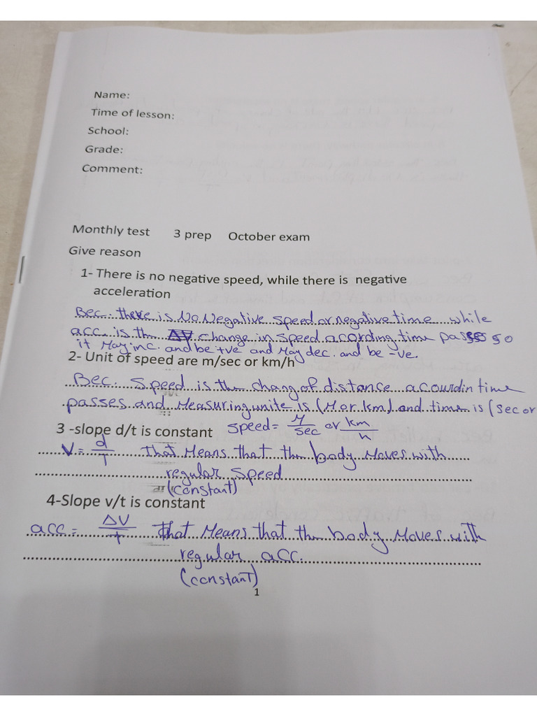 Model Answer Exam 3prep | PDF