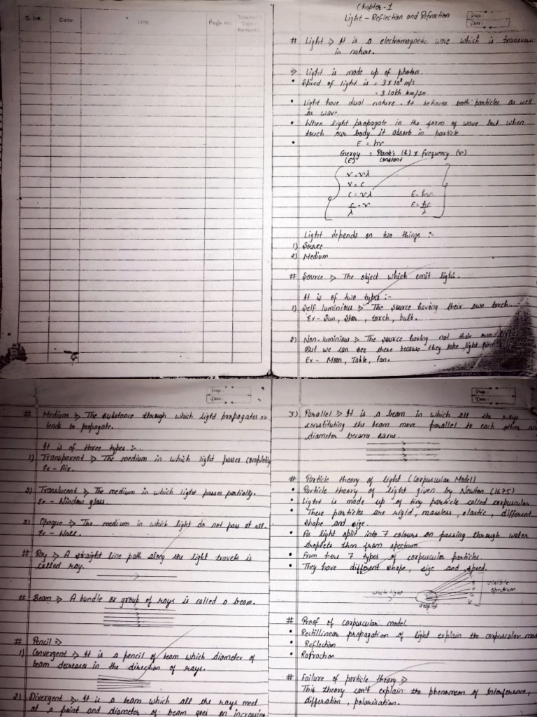 Light Notes | PDF