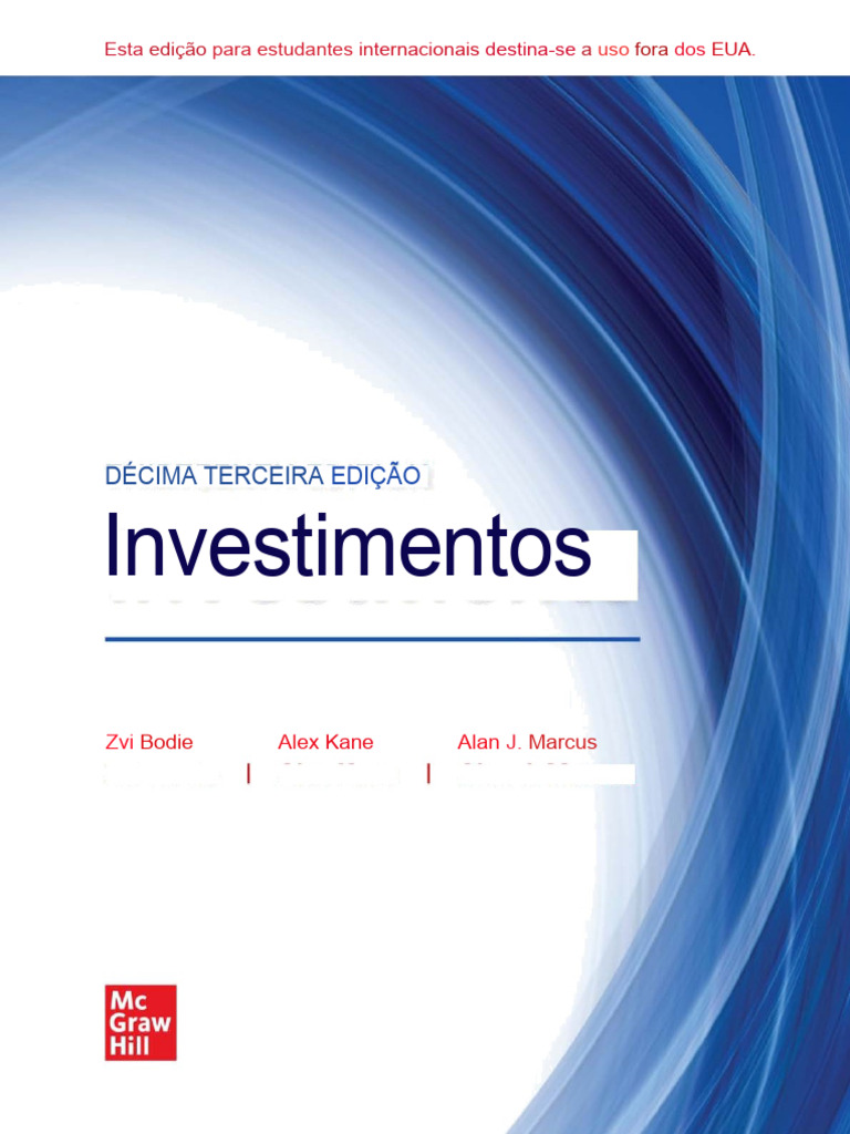 Investments Bodie Et Al PT | PDF | Modelo de Precificação de Ativos  Financeiros (CAPM) | Índice do mercado de ações