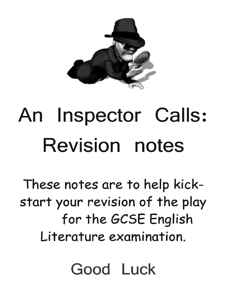 An Inspector Calls - Notes | PDF