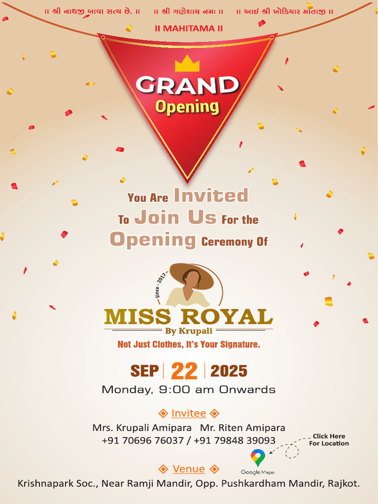 Grand Opening (22 Sep) | PDF