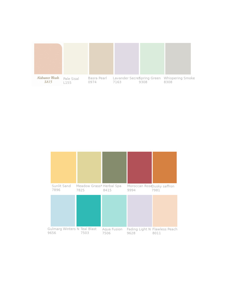 Color Palette for Interior Design | PDF