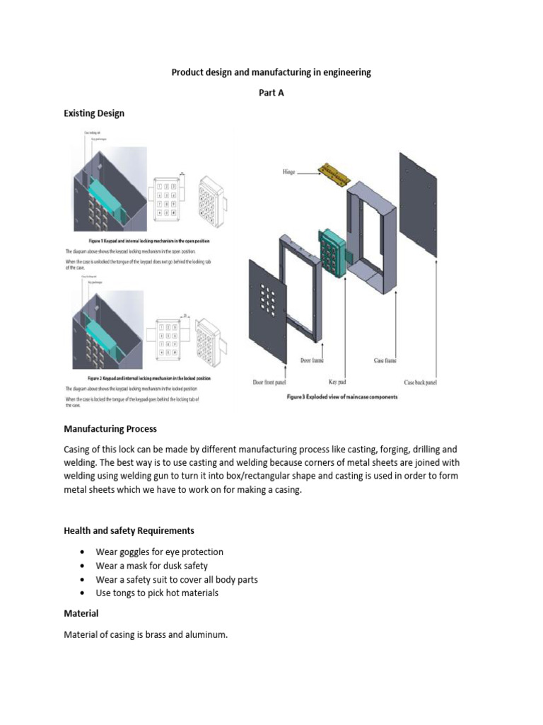 Part A of Product and Manufacturing | PDF