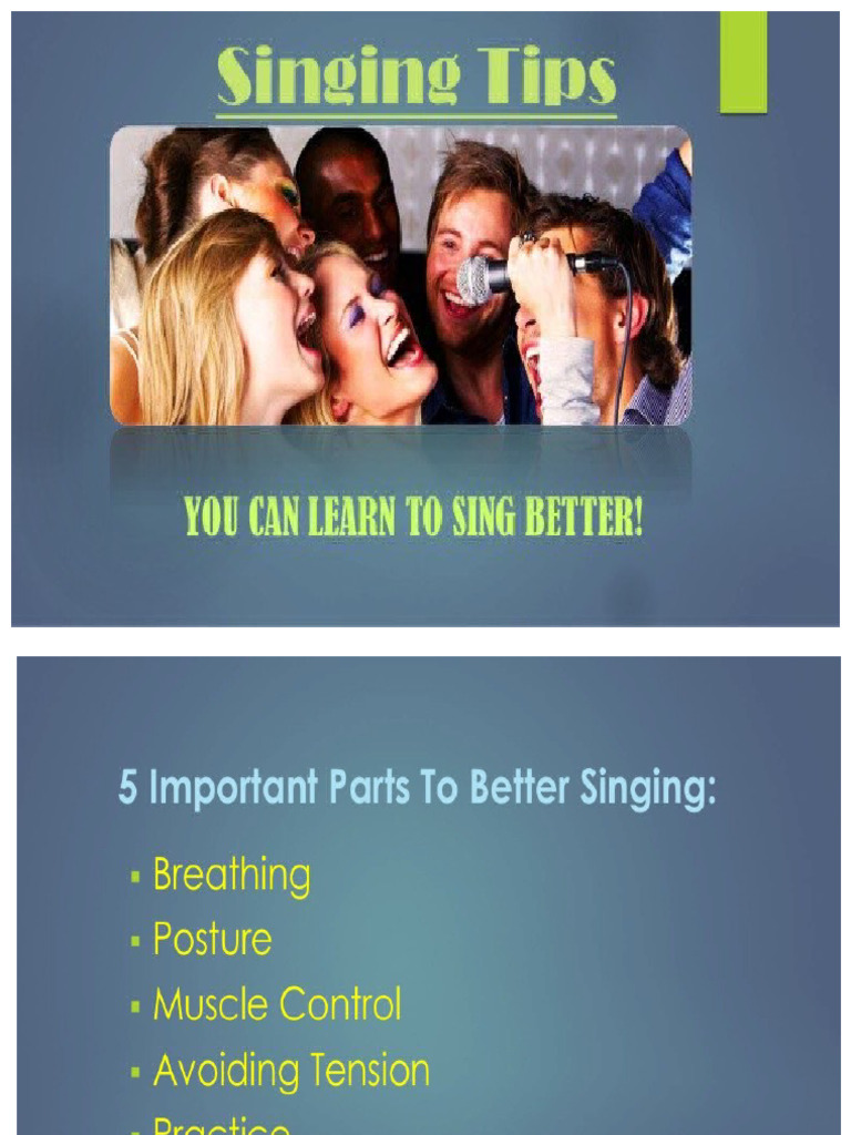 Singing Tips Pdf