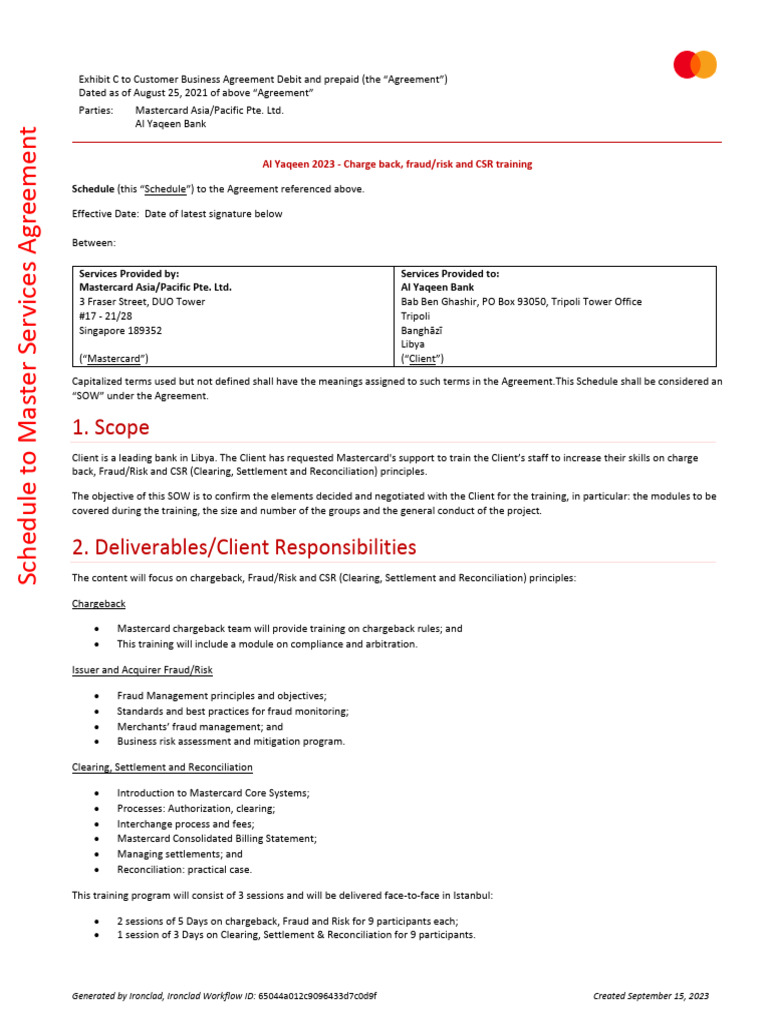 Mastercard Training for Al Yaqeen Bank | PDF | Taxes | Master Card