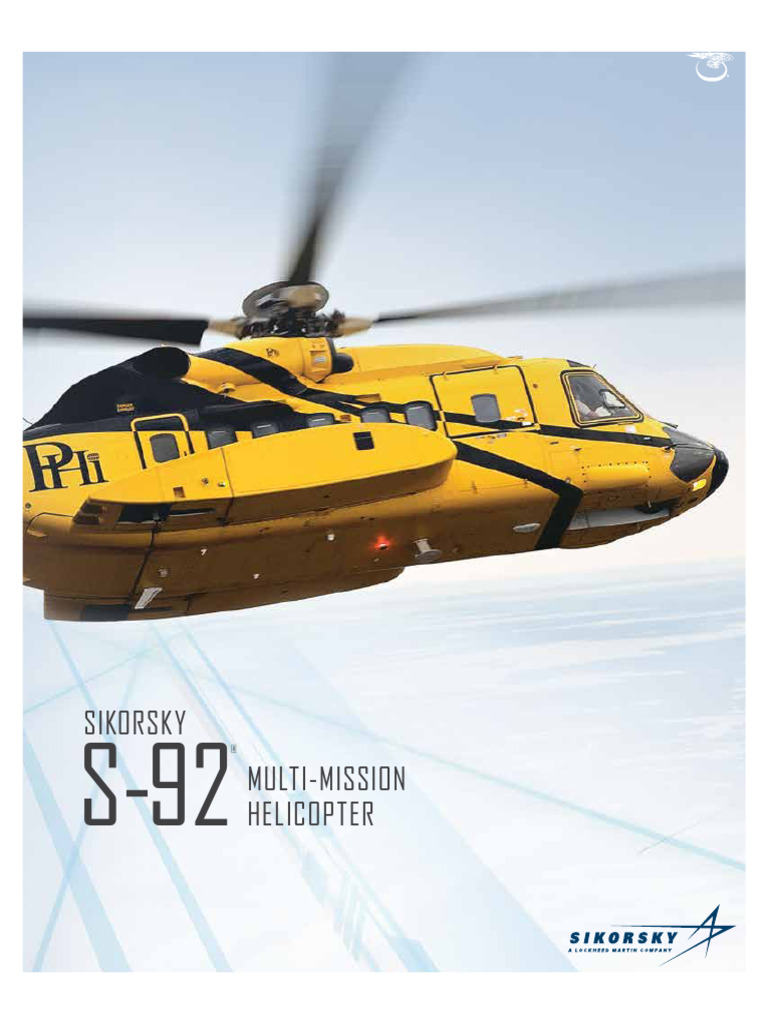 Sikorsky S-92 Multi-Mission Overview | PDF | Helicopter | Transport
