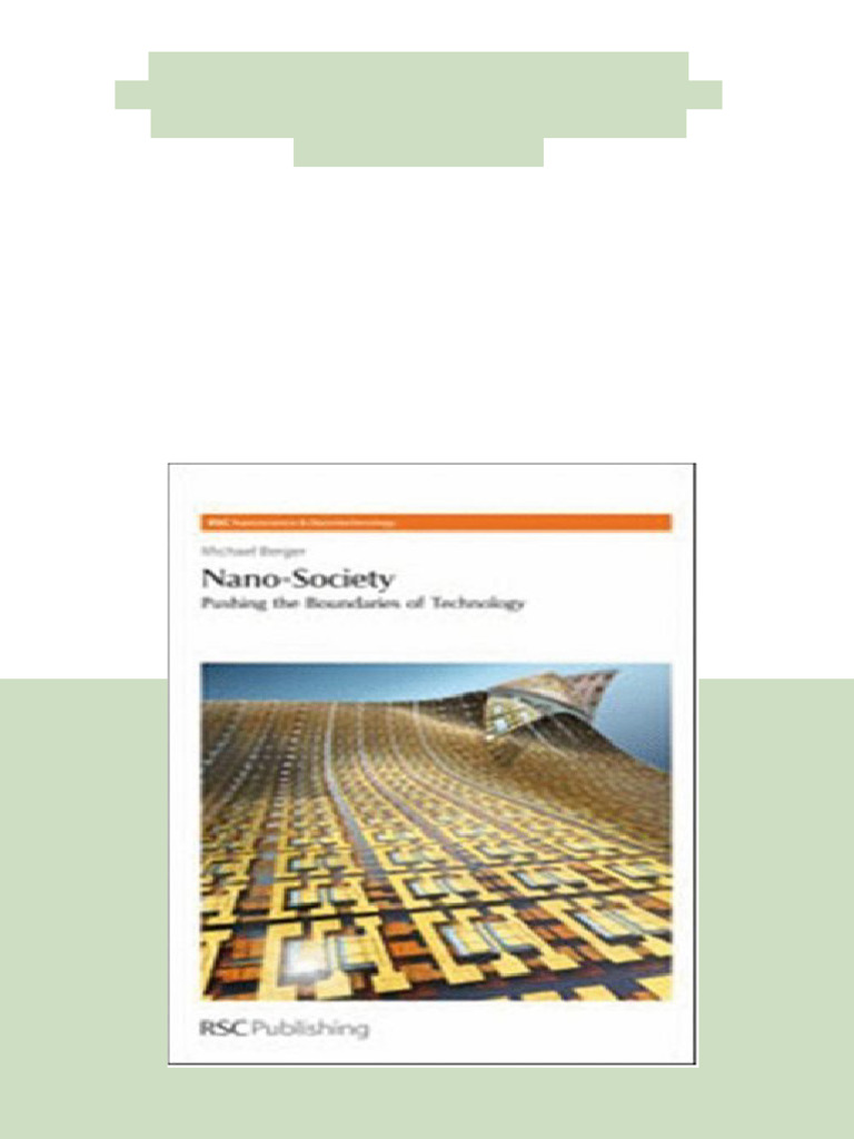 (Ebook) Nano-Society: Pushing The Boundaries of Technology (RSC ...