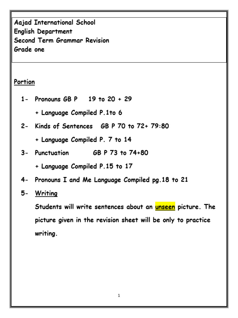 Grammar Final Term Rev. Answer Key | PDF | Syntax | Language Mechanics