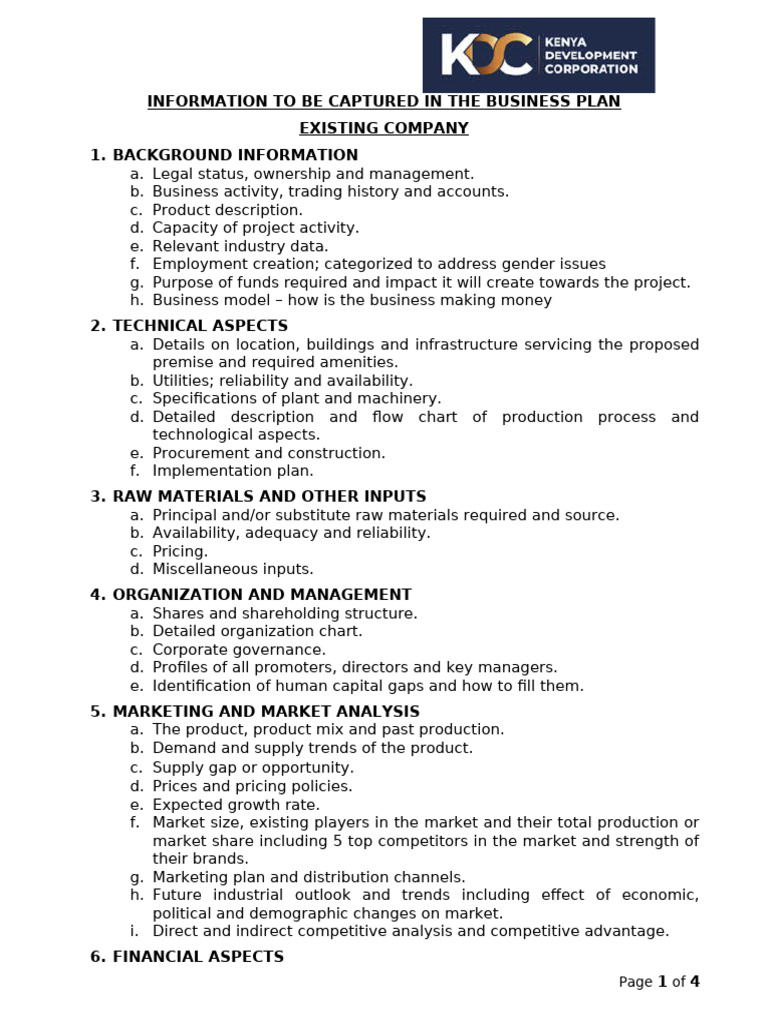 Comprehensive Business Plan Guide | PDF | Market (Economics) | Business