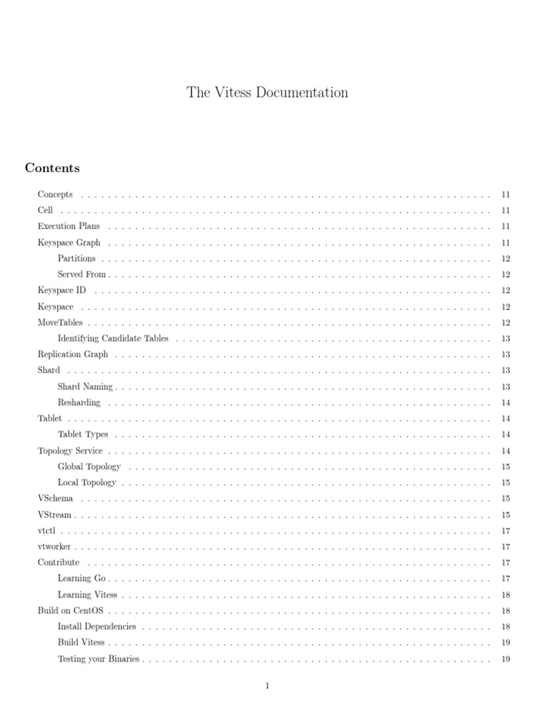 Vitess Docs 7.0 07 28 2020 | PDF | Computing | Data Management