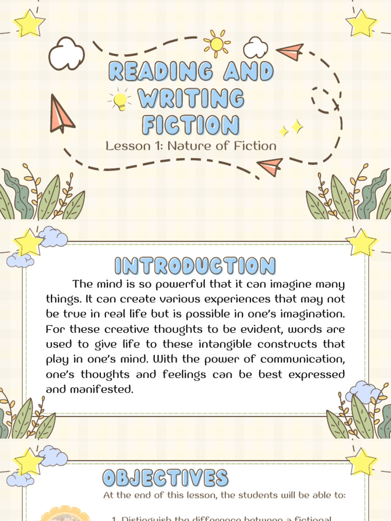 Understanding the Nature of Fiction | PDF | Novels | Novella