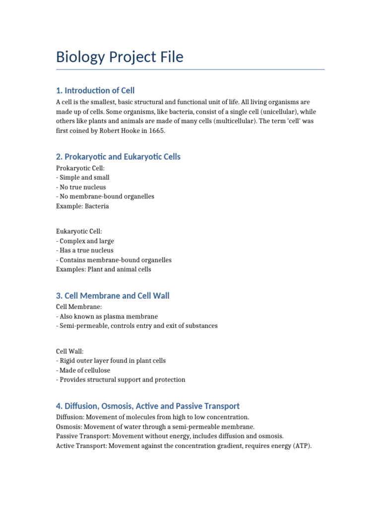 Understanding Cell Structure and Function | PDF