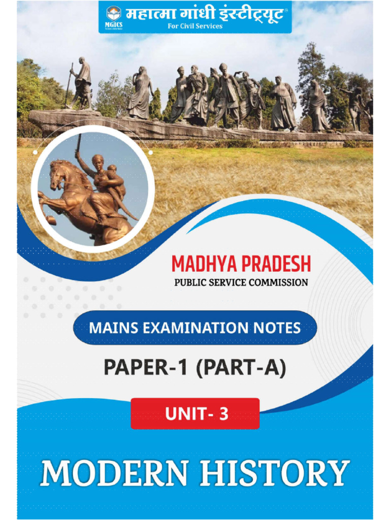 Modern Indian History Syllabus Guide | PDF | Mahatma Gandhi | Mughal Empire