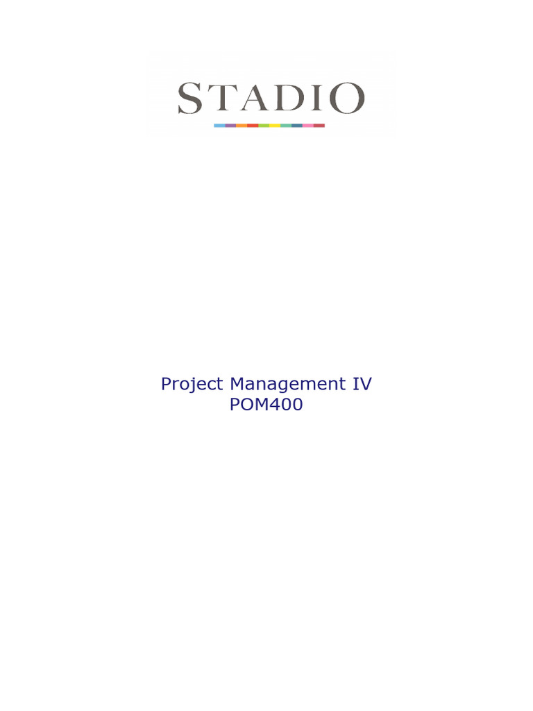 Project Management IV Study Guide | PDF | Project Management | Business