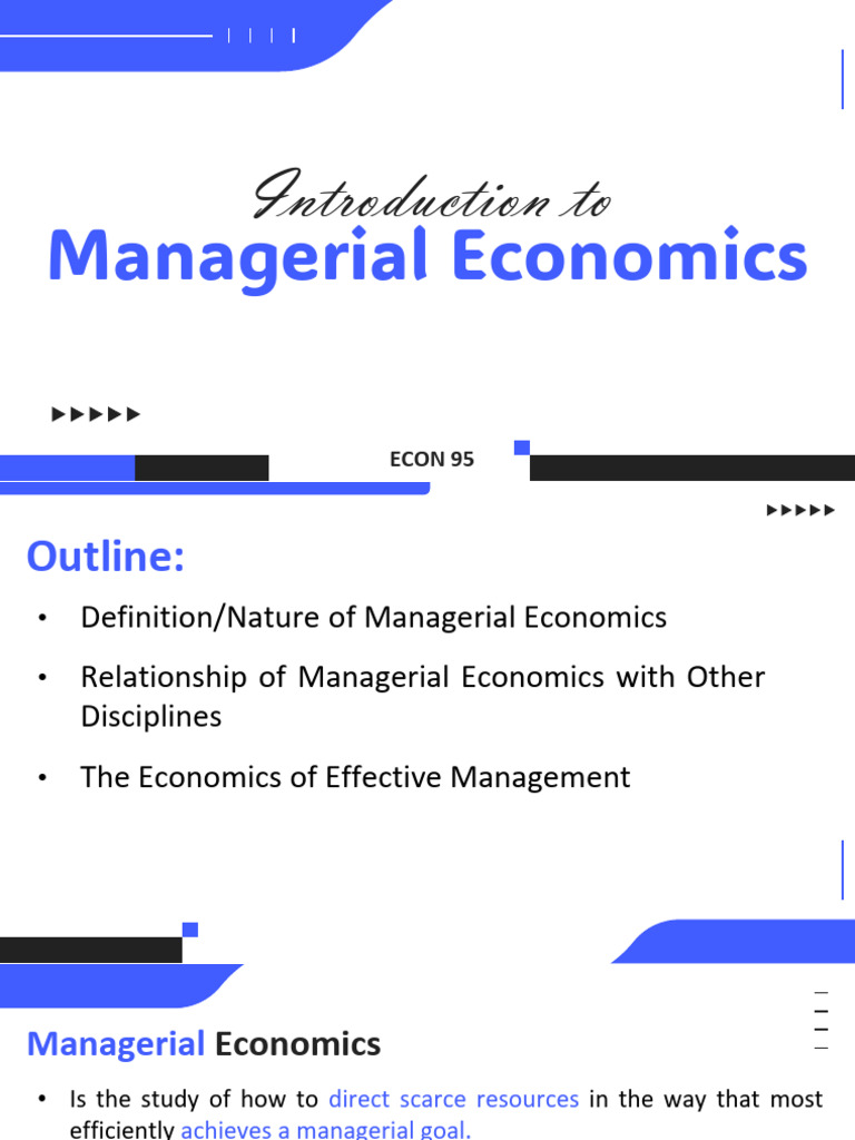 LECTURE 1 - Introduction To Managerial Economics | PDF | Economics ...