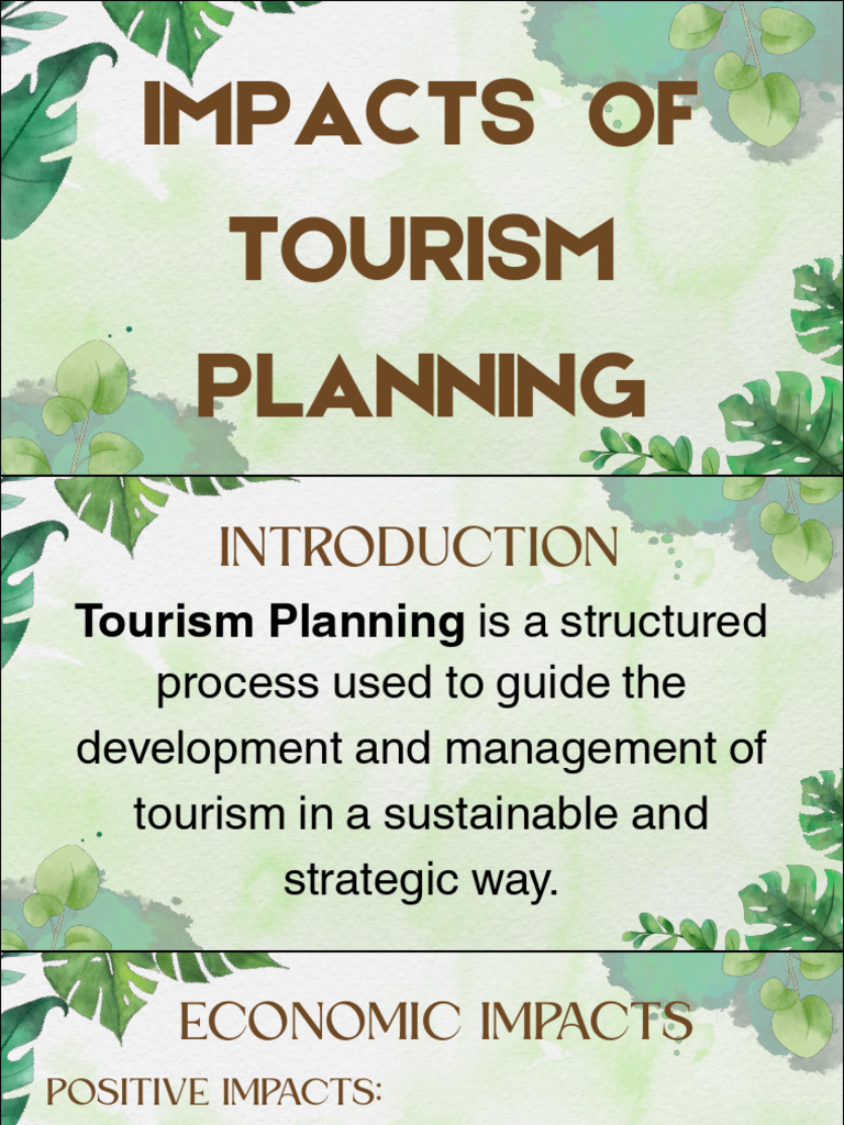 Impacts of Tourism Planning | PDF | Tourism | Infrastructure