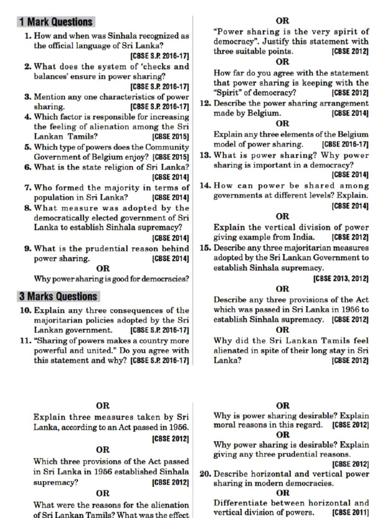 Pol - sc.Ch.1 Prac - Ques. 1 | PDF