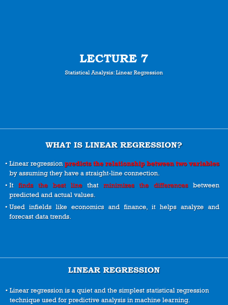 Understanding Linear Regression Basics | PDF | Linear Regression ...