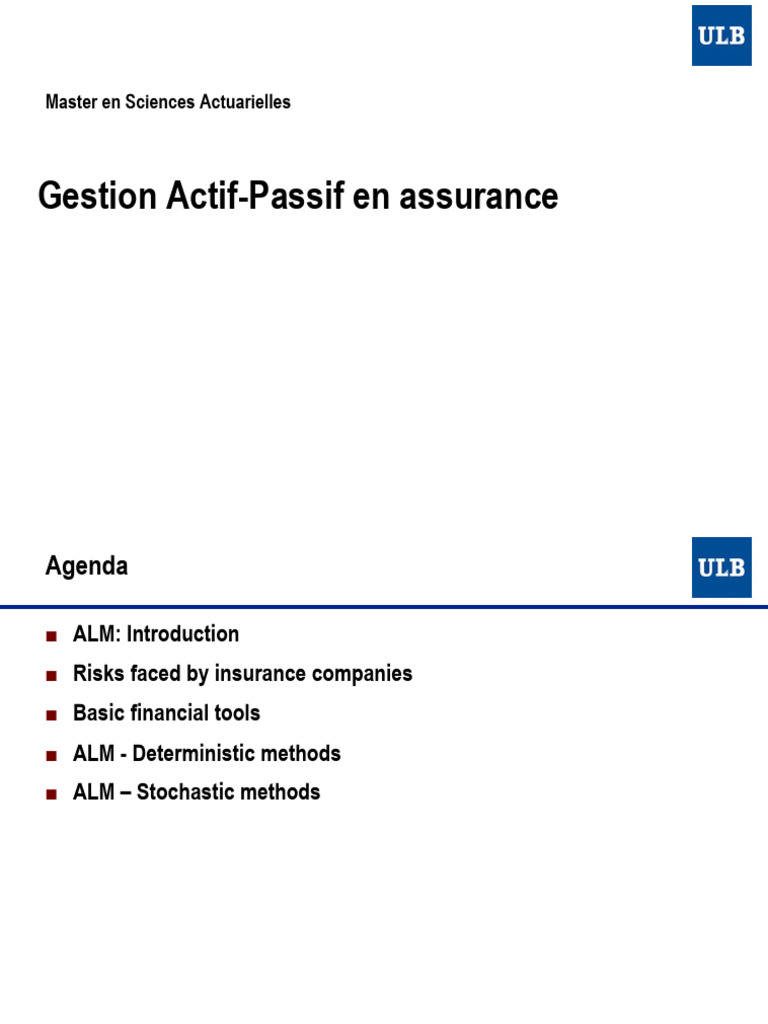 Asset Liability Management in Insurance | PDF | Insurance | Bonds (Finance)