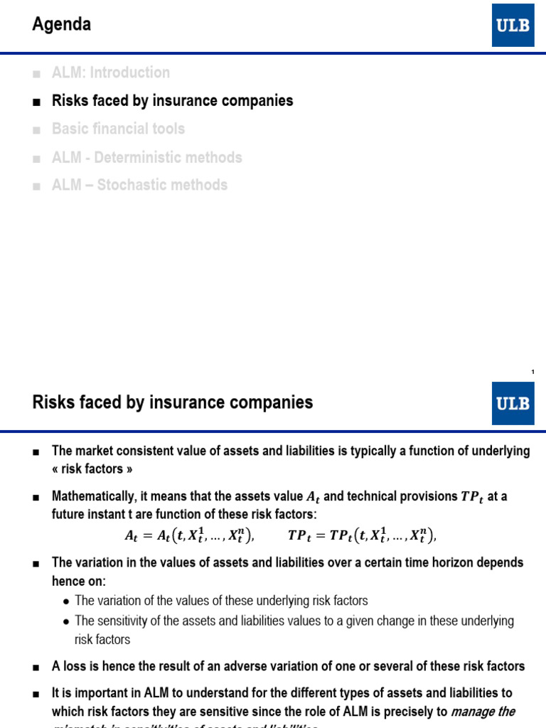 ALM - Risks of Companies | PDF | Financial Risk | Operational Risk