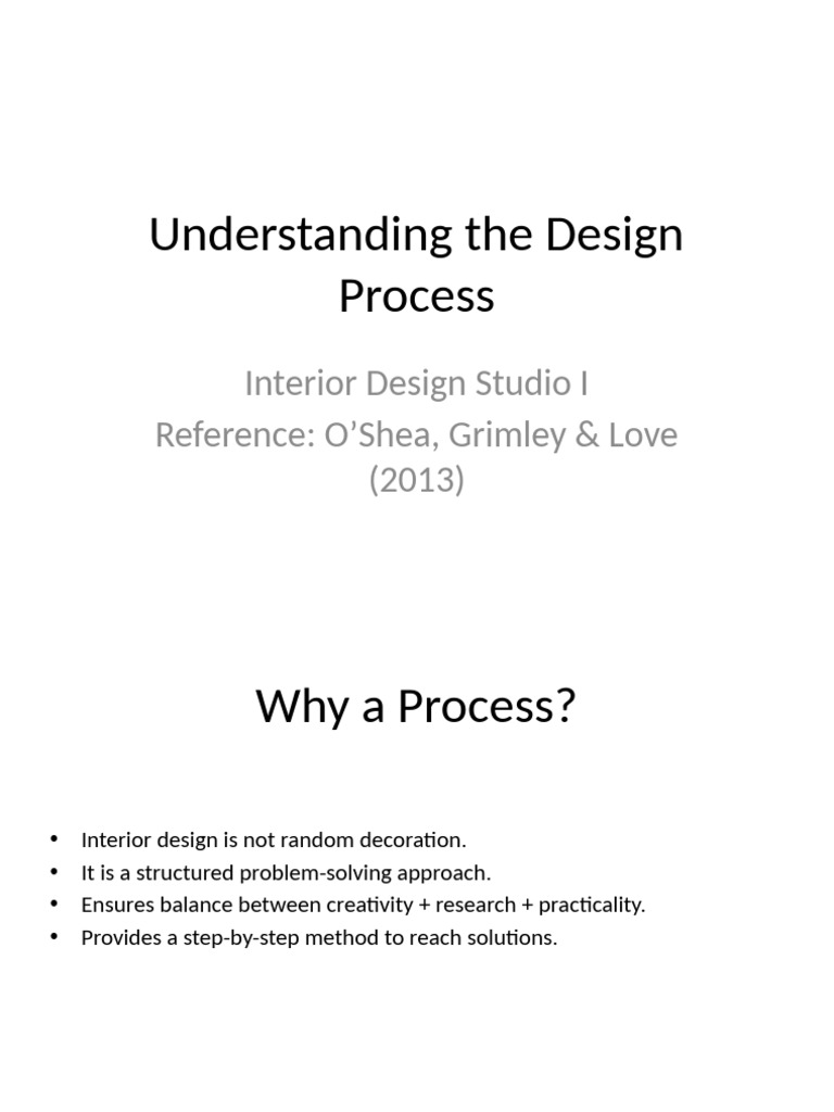 Interior Design Process Explained | PDF