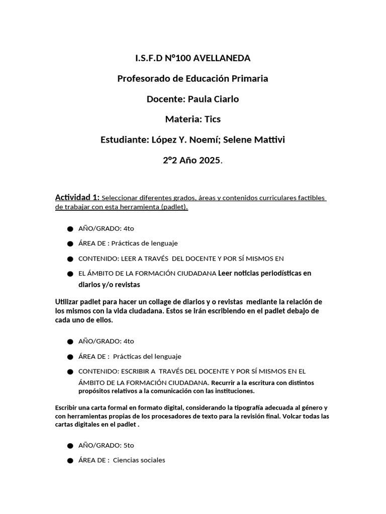Uso de Padlet en Educación Primaria | PDF | Multimedia | Maestros