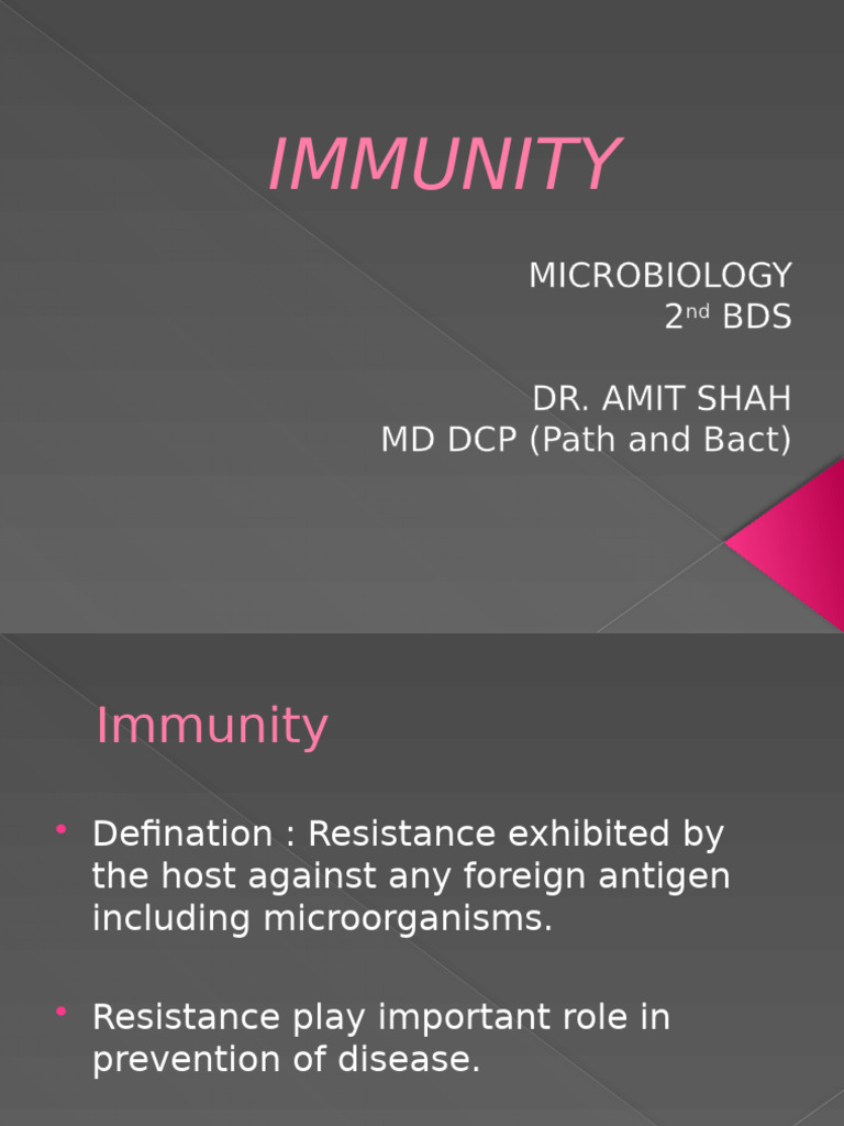 Immunity Lecture | PDF | Immune System | Vaccines