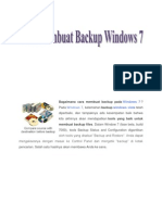 Cara Membuat Backup Windows 7