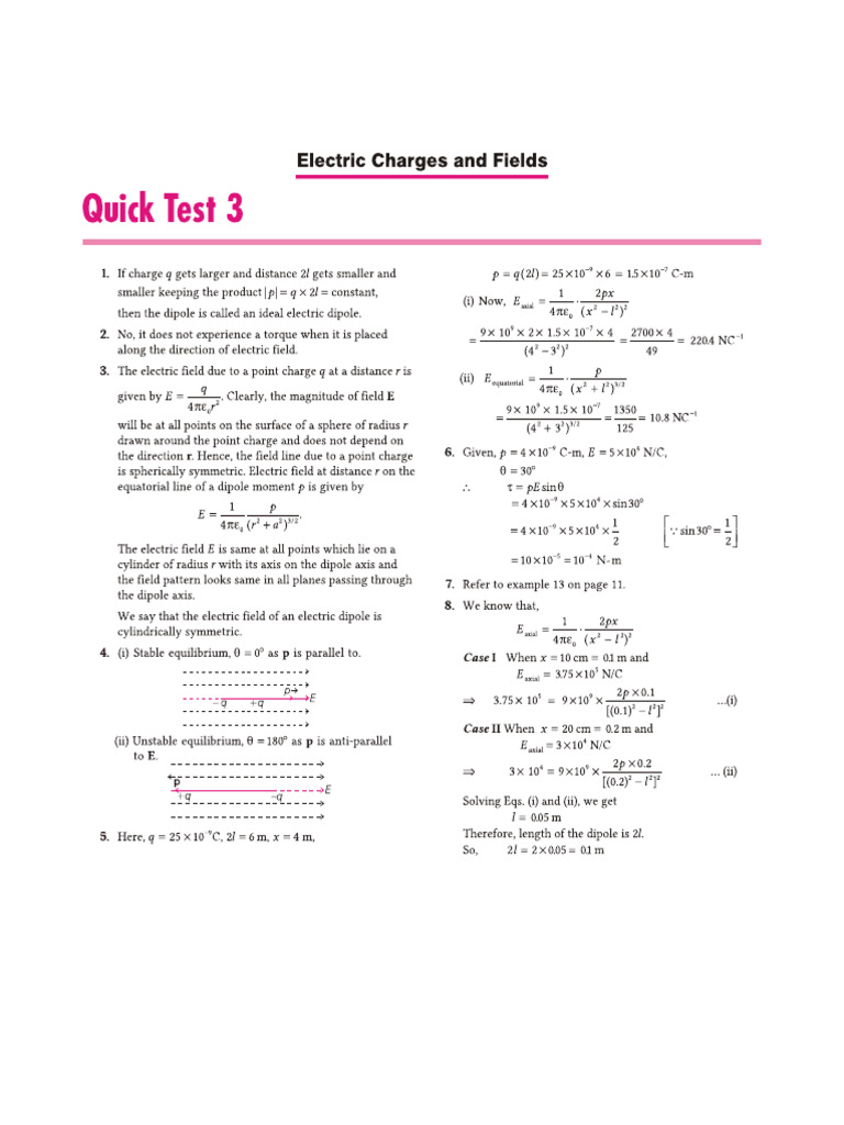 All in One 12TH CH 1 Quick Test 3 | PDF