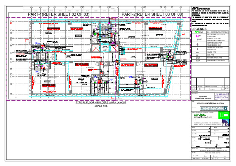 Builders Work Layout for Commercial Building | PDF | Bathroom | Home ...