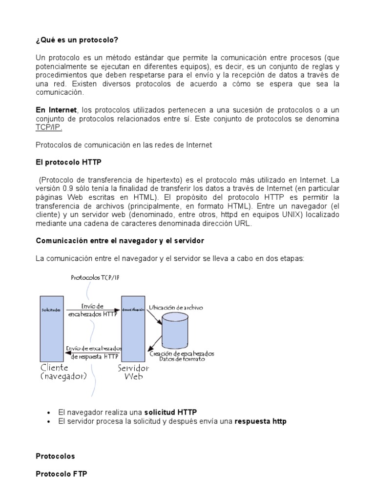 Qué Es Un Protocolo | PDF | Protocolo de Control de Transmisión ...