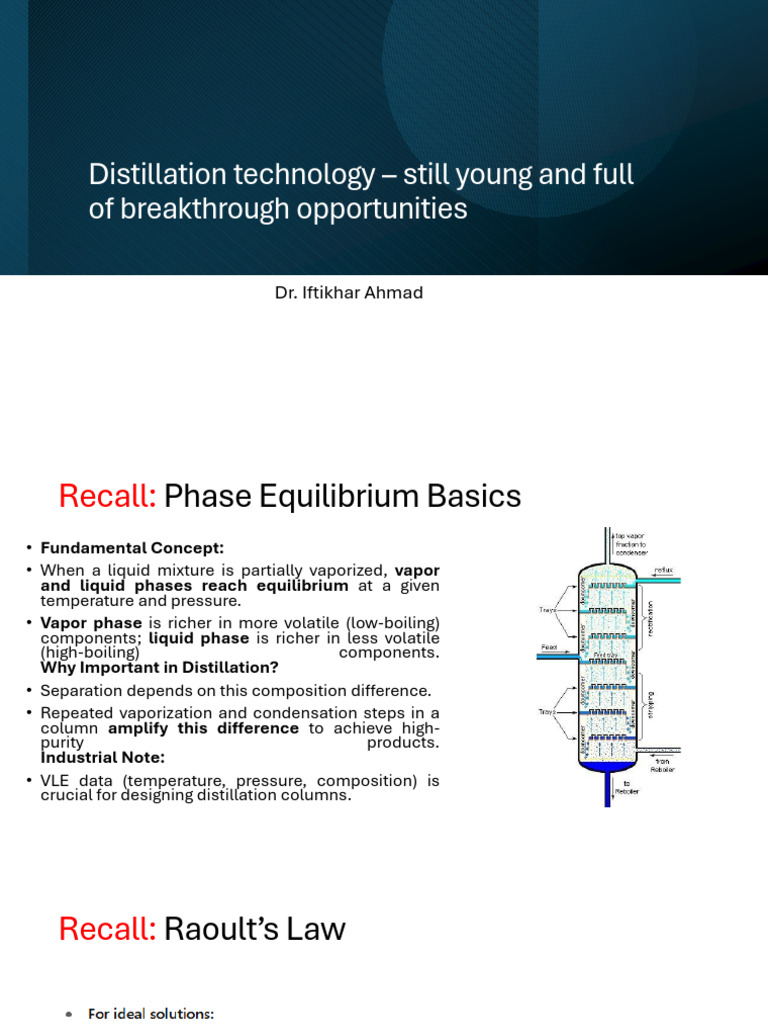 Distillation Technology Insights and Methods | PDF | Distillation ...