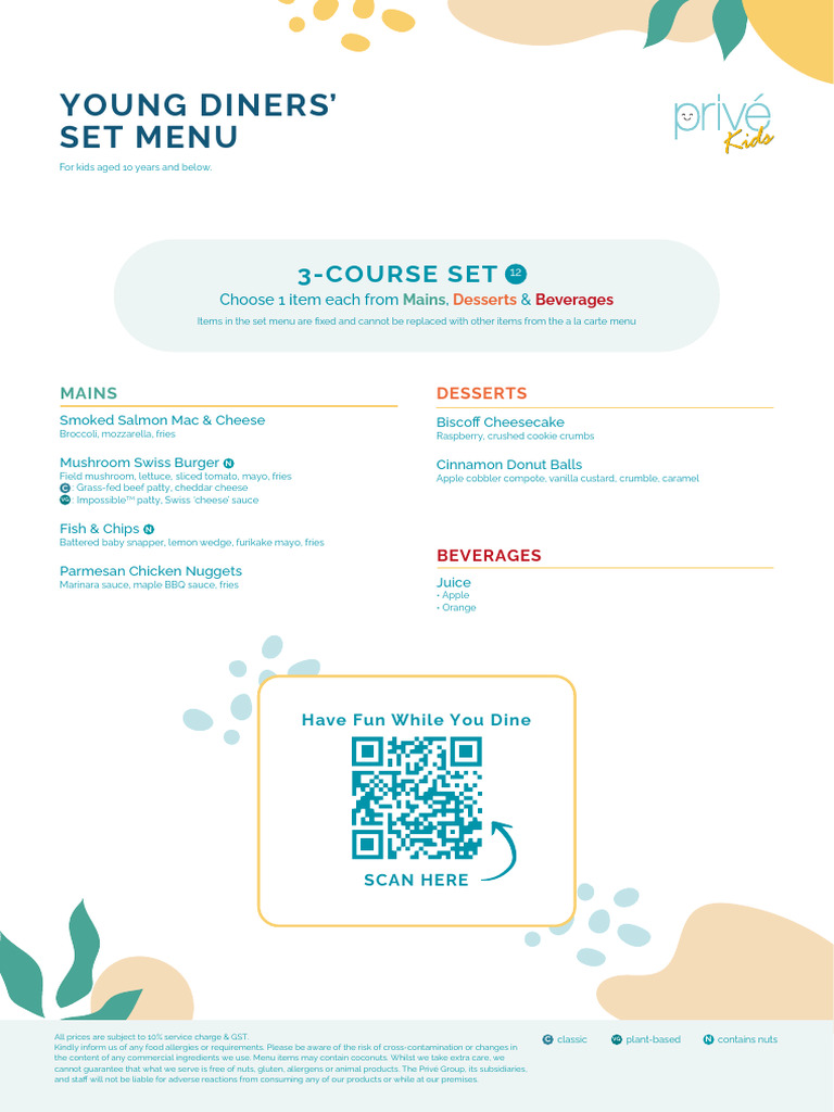 Prive Kids Menu 11jun24 (Live 17june2024) (All Other Outlets - 12) (Web ...