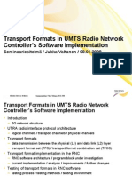 Transport Formats in UMTS Radio Network Controller's Software Implementation