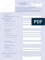 Hospital Cash Claim Form