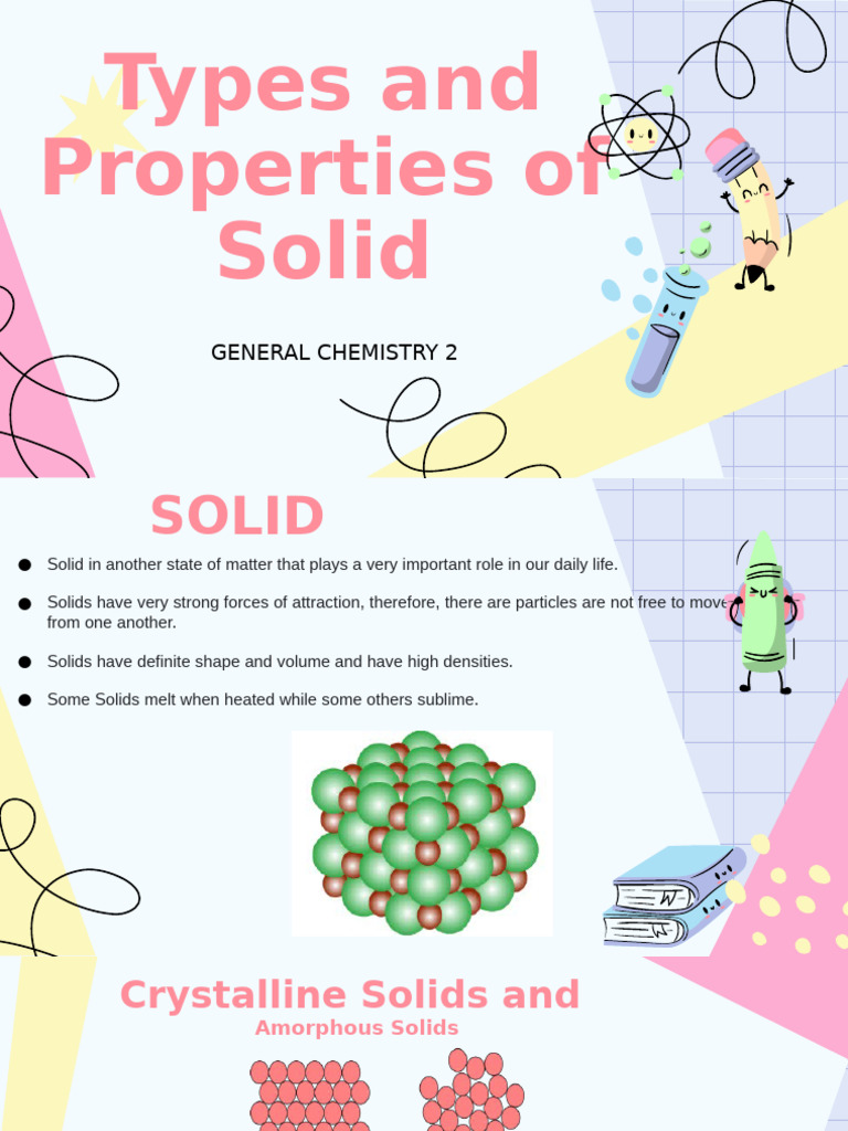 4.1 Structure of Solids | PDF | Solid | Chemical Bond