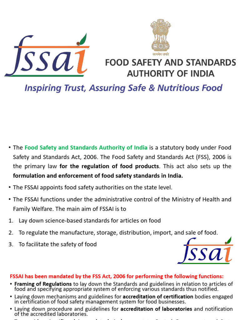 Fssai PDF | PDF