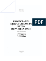 Proiectarea Structurilor de Beton Dupa SR en 1992-1