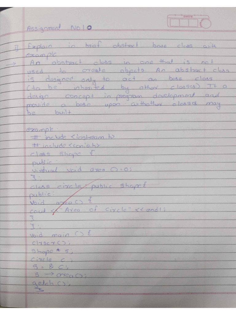 OOP Assignment 10 | PDF