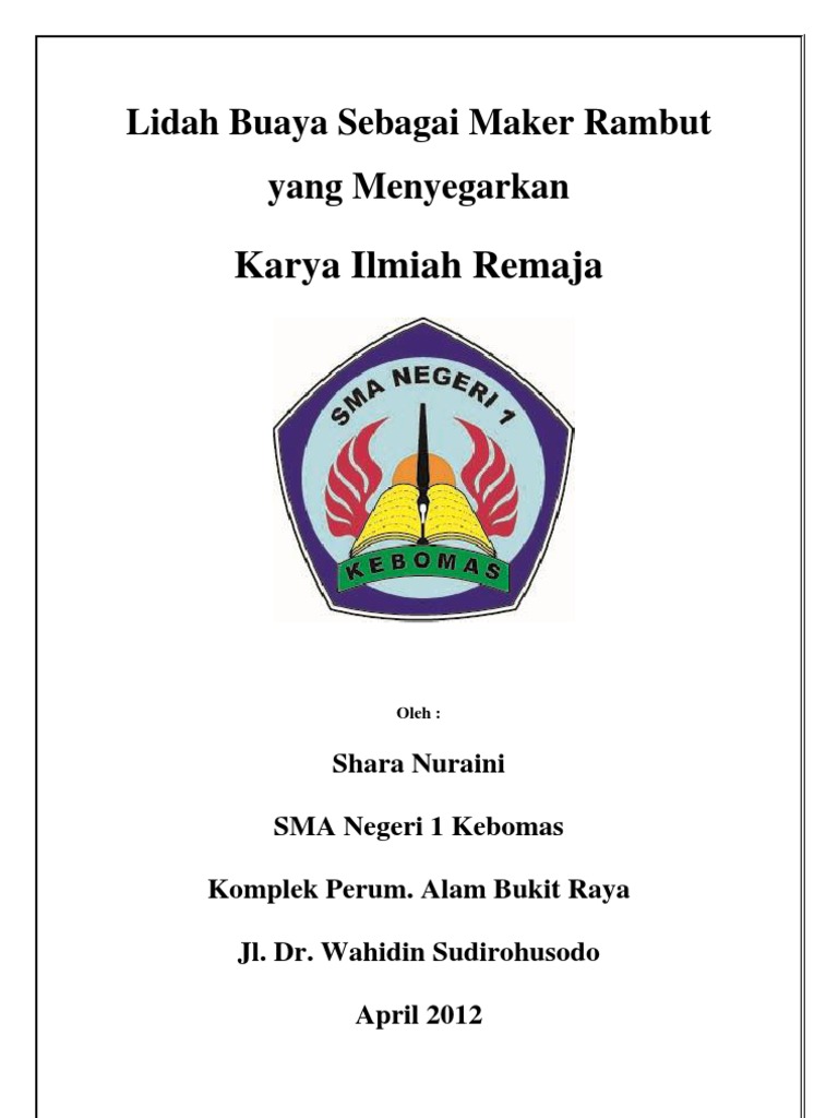 KARYA ILMIAH REMAJA