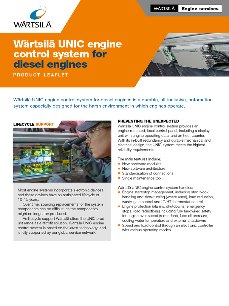 Wärtsilä UNIC Engine Control System | PDF | Engines | Computer Network