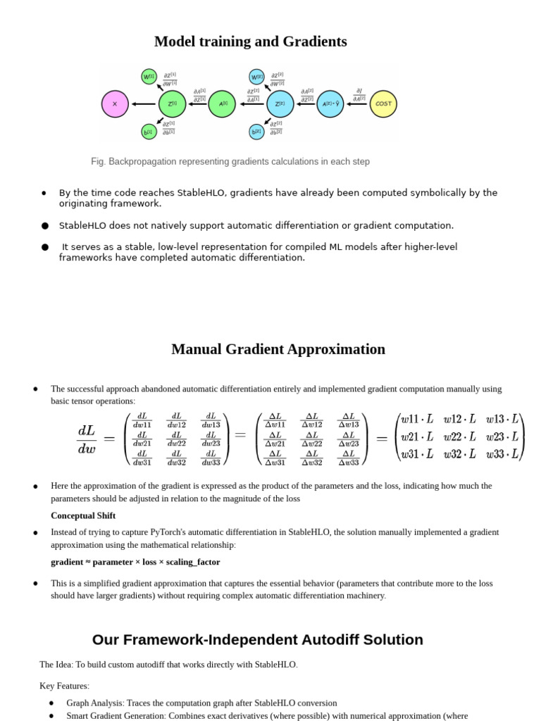 Custom Gradient Computation in StableHLO | PDF