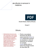 Aplicatii Ale Difuziei Si Osmozei in Medicina - Grupa II