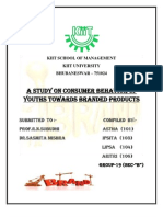 A Study On The Consumer Behavior of Youths Towards Branded Products