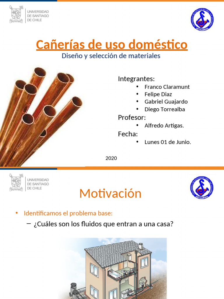 Canerias de Uso Domesticos - 01 06 | PDF | Tubería (transporte de ...