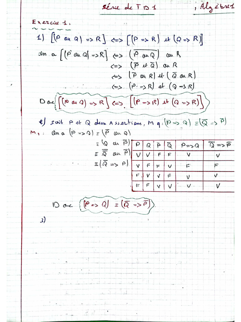 Correction TD 1 | PDF
