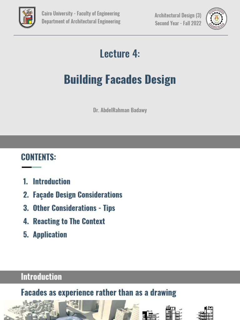 Building Facades Design Principles | PDF | Engineering | Design