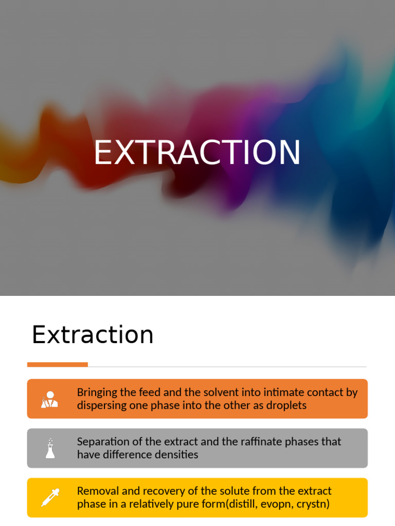 Solvent Extraction Techniques and Applications | PDF | Solubility ...