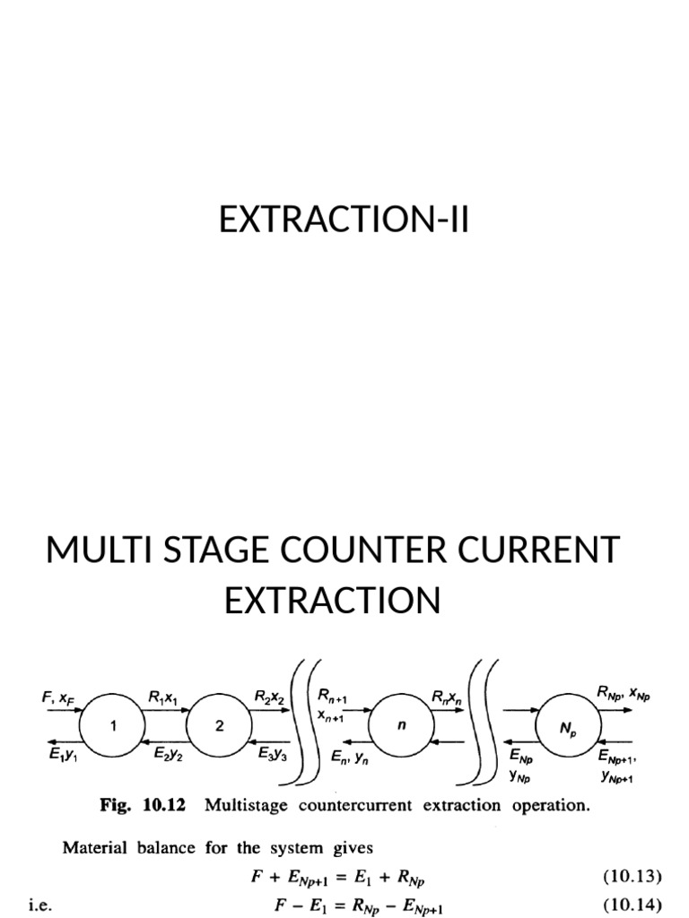 Countercurrent Extraction | PDF