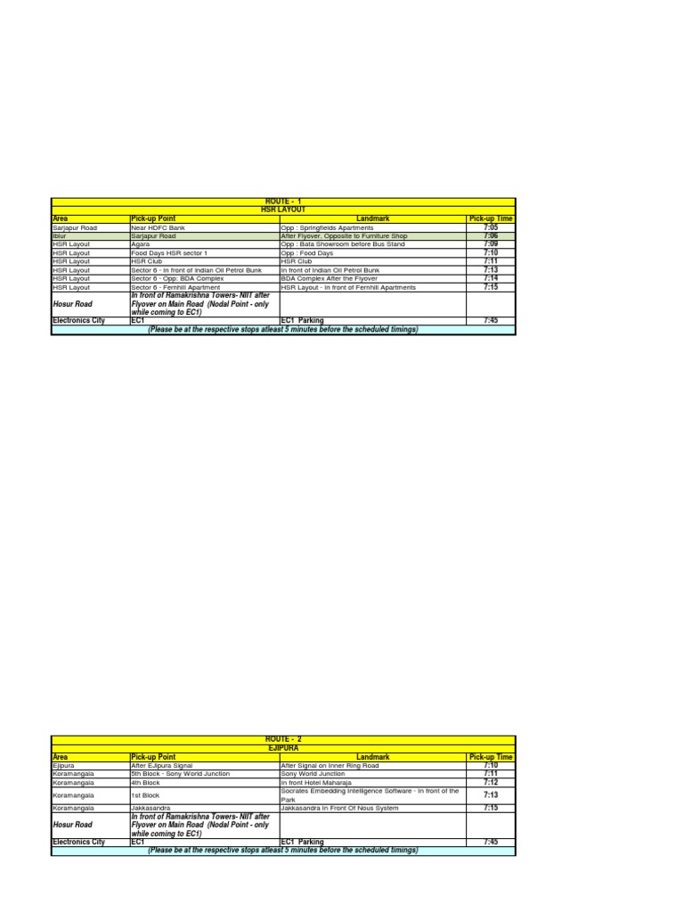 bus-route-schedule-for-various-areas-in-bangalore-including-hsr-layout